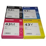 【純正品】RICOH 純正 インク 4色セット SGカートリッジ GC43K GC43C GC43M GC43Y SG2300 SG3300