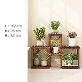 木製フラワーラック室内植物スタンド木製植物フラワーディスプレイスタンド木製ポットシェルフストレージラック屋外 (色 : A1)