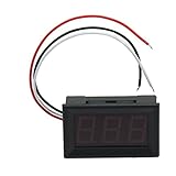 ReFaXi パネル取付け型　DCデジタル電圧計　DC 0-99.9V 　LEDデュアルデジタル　パネル電圧計メーター