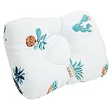 ベビー 枕 向き癖 赤ちゃん まくら 絶壁 防止 新生児 ピロー 凹型 オーガニック コットン (グリーンプランツ)