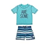 Carter 's Baby Boys ' Awesomeラッシュガードセット カラー: ブルー