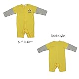 【SiShuNon/シシュノン】タテ3クマクンレイヤーカバーオールクマ レイヤー カバーオール 日本製 70 6 イエロー
