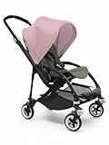 Bugaboo Bee 3 Black Frame Stroller With Dark Khaki Seat (Soft Pink) by Bugaboo [並行輸入品]