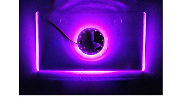 Amazon 汎用 バイク Led ナンバープレート アクリル Dc12v ピンク Sr400 Mt 09 マジェスティ ゼファー400 Gsr250 Cb400sf Yzf R1 Cb400 等 バイク用ledライト 車 バイク