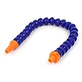 uxcell　クーラントホース　プラスチック素材　1/8BSP オス系　ブルー　オレンジ　310mm 長い
