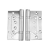 SunniMix 1ペア ヒンジ　16個 ネジ　304 ステンレス鋼　ドアヒンジ　木製ドア　ゲート　便利　２サイズ選べ - 3MM * 75MM * 100MM