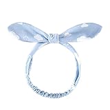 赤ちゃんの女の子のヘアバンドかわいい幼児の弓のヘッドバンドターバンの結び目のヘアバンド- 青
