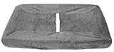 American Baby Company Heavenly Soft Chenille Fitted Contoured Changing Pad Cover, Gray by American B
