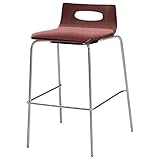 オリバー ダイニング ハイカウンターチェア スチール ビニールレザー張り ダークブラウン×ピンク (S・CS-147・DB・ST+CL-18F)