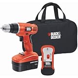 Black & Decker GCO18SFB 18-Volt NiCad 3/8-Inch Cordless Drill/Driver with Storage Bag and Stud Senso
