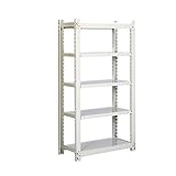 エムケー精工(MK精工) スチールラック 5段 (幅96.5奥行62) 豪力君 ベージュ MR-6095C