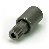 STEELMAN 95647 16mm 1/2-Inch Drive 12-Point Triple Square Tamper-Proof Transmission Drain Plug Bit S