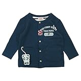 【H28年春物】 PuiPui(プイプイ) ストレッチデニムカーディガン 90cm/NAVY NO.PP-162798