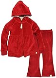 Burt 's Bees Babyベビー女の子パーカーとパンツセット(ベビー) US サイズ: 0 - 3 months カラー: レッド