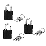 Hommy　パッドロック 南京錠　パドロック　セキュリティ　メタル　25 x 13 x 44mm　ホーム　ドア　キャビネット　ボックス　3個入り