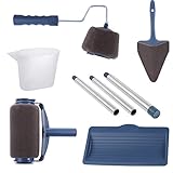 ultnice 5 in 1プロフェッショナルペイントローラーキットホーム修復ツールの壁天井ペイント – パックof 8 Piece