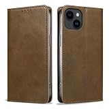 QUEASON【iPhone 14 用 ケース 手帳型】マグネット式 いphone14 用 ケース スタンド機能 あいふぉん14 用 スマホケース カード収納 アイフォン14 用 スマホケース 耐衝撃 落下防止 防塵（グラスグリーン）