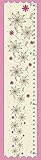 Green Leaf Art Flowers with Pink Frame Growth Chart [並行輸入品]