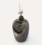 【信楽焼　壱彦】つくばい　HK-206　泉水 -SENSUI-　サイズ　直径220mm×高さ285mm