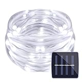 LE ロープライト ソーラーライト 環境の光センサー 7メートル50LED 昼光色 防水 庭 クリスマス パーティー 結婚式