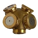 噴霧スプレー スプリンクラー 散水ノズル 霧吹き用具 ミストノズル スプリンクラーヘッド 噴霧 ガーデニング 芝生 庭園 温室 (4穴)