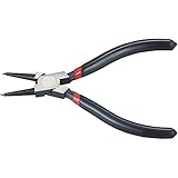 TRUSCO(トラスコ) スナップリングプライヤー 140mm(穴用・直爪) TRP-140HA