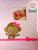 Carter's Baby Memory Book Dots Monkey, Girl (Pink) Record memories and Milestones of Baby's 1st 5 ye