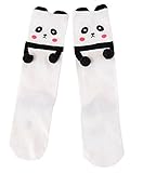 Plus Nao(プラスナオ) 子ども用ソックス 靴下 ハイソックス パンダ アニマル 動物 カジュアル おしゃれ かわいい 男女兼用 男の子 女の子 パンダ 4-6歳