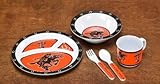 BSI PRODUCTS 31027 Kids 5 Pc. Dish Set- Texas Tech Red Raiders