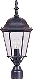 Maxim Lighting 1005EB One Light Clear Glass Post Light, Empire Bronze [並行輸入品]