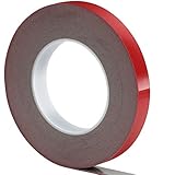 Teenitor 車用両面テープ 強力両面テープ アクリルテープ 幅15mm×長さ10m×厚さ1mm 灰色