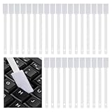 使い捨てすき間クリーニングツール50個、多目的隙間クリーニングブラシ、使い捨てトイレブラシ、キーボード、溝、トイレ、バスタブコーナー、窓用溝クリーニングブラシ(ホワイト)