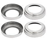 uxcell 手すり部品　ブラケット　ハンドレールプレートカバー　 ラダーカバー 安全な手すり用 304ステンレス鋼 4個入り