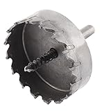 uxcell ホールソー　メタル製　プラスチック製のホルダーボックス付け　カッターツール　グレー