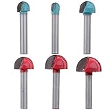 Homyl 高品質　コアボックスのビット　タングステンカーバイドカッター　ルータビット　木工用　カッター　6本入り