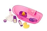 You & Me: Bath Tub for 16' Baby Dolls - Includes Accessories and Rubb er Duckie - Pink Tub [並行輸入品]