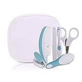 7個セット ベビーヘルスケアグルーミングキット新生児ネイルクリッパーコームブラシはさみ