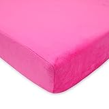 TL Care Heavenly Soft Chenille Crib Sheet, Fuchsia by TL Care