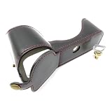 【ノーブランド】 合皮 一眼 ケース 専用金具付き ・ SONY α α7 Ⅱ ILCE-7M2 / α7R Ⅱ ILCE-7RM2 / α7S Ⅱ ILCE-7SM2 ・ ソニー アルファ α7Ⅱ a7M2 a7ii α7RⅡ a7rM2 a7rii α7SⅡ a7sii / a7 II / a7r M2 / a7s mark2 との互換性あり 底部 開閉 ジャケット カバー (黒) [並行輸入品]