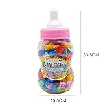積み木 ブロック 知育　おもちゃ 玩具 男の子 女の子 贈り物 誕生日プレゼント 出産祝い (乳瓶Middle)