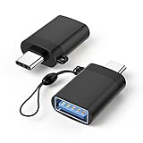 USB Type C 変換アダプタUSB-Cコネクタ USB 3.0 to type-c OTGアダプタC型オス〜USB-AメスアダプタType C to USB 変換アダプタ USB C-USB変換アダプター ケーブル変換器 USB 変換コネクタ Type -C からUSB3.0アダプタ 5v変換コネクタ 急速充電+データ転送 紛失防止 OTG対応アダプタ オスメスアダプタ ストラップ付き for Macbook for Huawei for Samsung用 (ブラック)