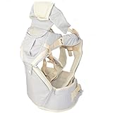 （レーチャミ）le charme 抱っこ紐 新生児 多機能 ベビーキャリア 多種の組み合わせ 3ヶ月から36ヶ月まで グレー