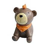 Baidecor樹脂Look Sky Bear Money Box Piggy Bank