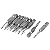 uxcell　六角ドライバービット　合金　ドライバー六角ビット　グレー　2mm ドライバー六角ビット