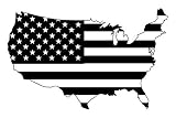 Striped USA Flag Wall Decal | Peel and Stick Premium Patriotic America Map Wall Art for Home Decor b