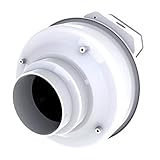 Fantech FR 100 Inline Centrifugal Duct Fan, Molded Housing, 122 CFM, 4" [並行輸入品]