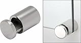 CRL 1 " BrushedステンレスSingle Sided Adjustableバレルエッジグリップ