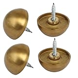 uxcell 飾りビス スタンドオフ 304ステンレススチール ディア30mm ガラスファニチャー 4個入り