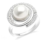 スターリングシルバー淡水パールリング. (8.5) [並行輸入品]