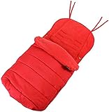 Universal Tippitoes Toto Stroller Large Luxury Foot-muff And Liner - Warm Red (Red) by Baby Travel